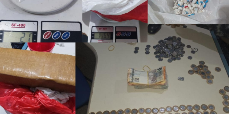 Polícia Militar conduz jovem por tráfico de drogas e apreende grande quantidade de drogas