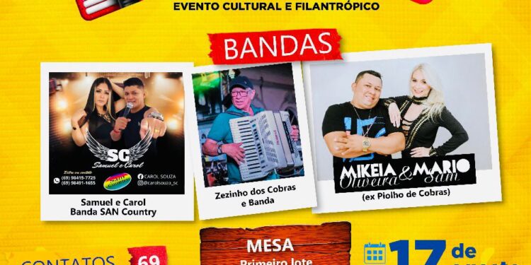 Forró dos Bacurau’s em Porto Velho é dia 17 de agosto, no Clube da OAB/RO