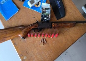 Policia Militar apreende arma de fogo em área rural