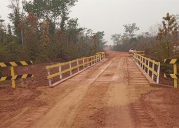 Ponte sobre o Rio Vermelho em Alta Floresta é recuperada pelo DER