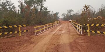 Ponte sobre o Rio Vermelho em Alta Floresta é recuperada pelo DER