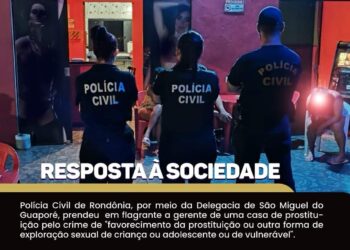POLÍCIA CIVIL PRENDE EM FLAGRANTE POR EXPLORAÇÃO SEXUAL DE ADOLESCENTE