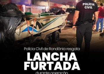 POLÍCIA CIVIL DE RONDÔNIA RESGATA LANCHA FURTADA DURANTE OPERAÇÃO