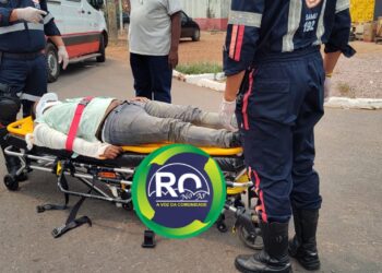 Motociclista e socorrido ao hospital João Paulo II após colidir com veículo