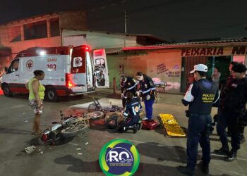 Ciclista é atropelado por motociclista na zona leste de PVH