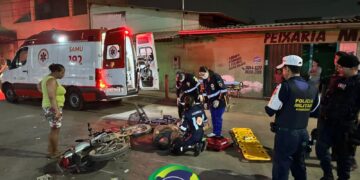 Ciclista é atropelado por motociclista na zona leste de PVH