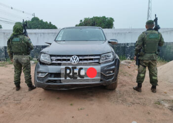 FORÇAS DE SEGURANÇA DE RONDÔNIA REALIZAM AÇÃO CONJUNTA E APREENDEM VEÍCULO ROUBADO EM GUAJARÁ-MIRIM DURANTE OPERAÇÃO PROTETOR DAS FRONTEIRAS