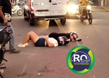 VEJA O VÍDEO: Motociclista colidiu com outra moto é fugiu sem prestar socorro a duas vítimas