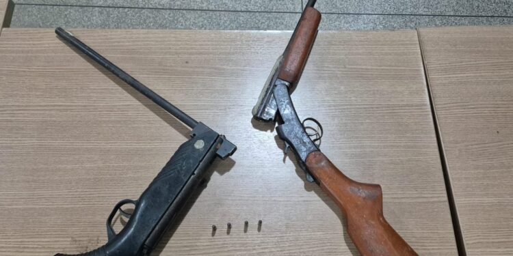 10º BPM – POLÍCIA MILITAR APREENDE DUAS ARMAS DE FOGO