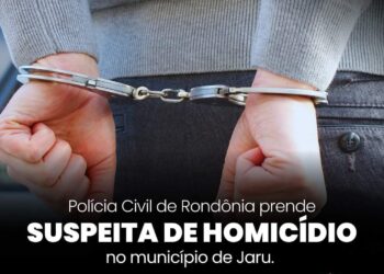 POLÍCIA CIVIL PRENDE SUSPEITA DE HOMICÍDIO EM JARU 