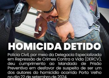 POLÍCIA CIVIL DE RONDÔNIA PRENDE SUSPEITO DE HOMICÍDIO