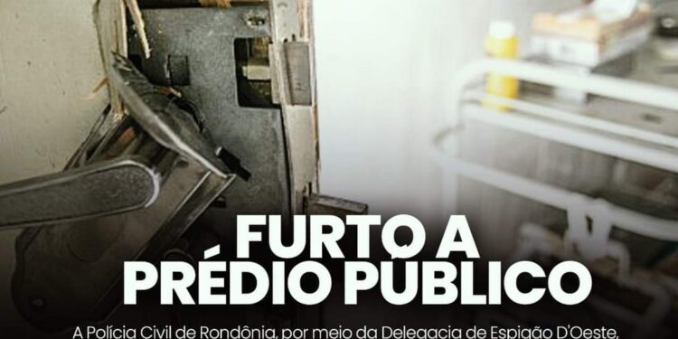 POLÍCIA CIVIL DE RONDÔNIA PRENDE ENVOLVIDOS EM FURTO A PRÉDIO PÚBLICO DE SAÚDE