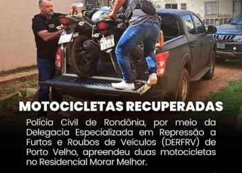 POLÍCIA CIVIL RECUPERA MOTOCICLETAS ROUBADAS E INVESTIGA CRIME VIOLENTO EM RESIDÊNCIA