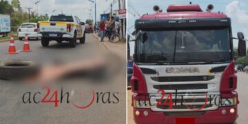 Crianç0 de 10 anos morre atropelad0 por caminhão ao sair da escola