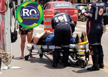 Motociclista fugiu após colidir em outra moto