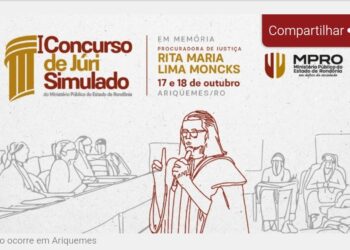 Concurso de Júri Simulado do MPRO será transmitido pelo YouTube nesta quinta e sexta-feira