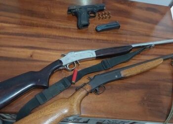 Polícia Militar prende homem por violência domestica e porte ilegal de arma
