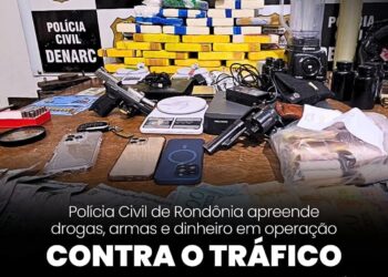 POLÍCIA CIVIL APREENDE DROGAS, ARMAS E DINHEIRO EM OPERAÇÃO CONTRA O TRÁFICO