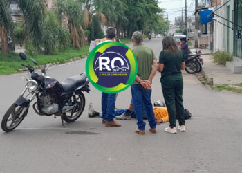 Motociclista colidiu com carro é foi socorrido ao JPII