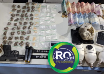 Casal do tráfico é preso com droga e arma em condomínio