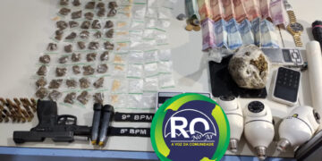 Casal do tráfico é preso com droga e arma em condomínio