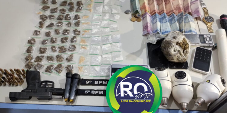 Casal do tráfico é preso com droga e arma em condomínio