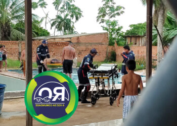 Vítima de afogamento em piscina é socorrido as pressas para JPII