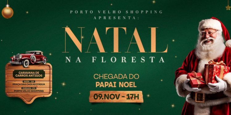 Magia do Natal chega com grande festa no Porto Velho Shopping