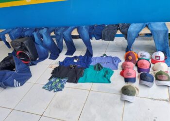 Suspeito de furto a loja é detido em flagrante com diversos itens recuperados em Monte Negro