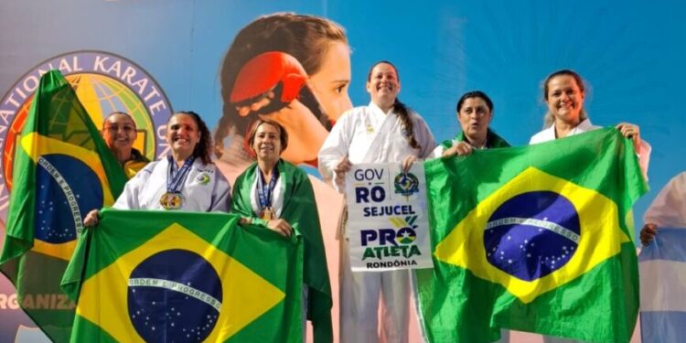 Atletas de Rondônia conquistam 21 medalhas no Mundial de Karatê na Argentina