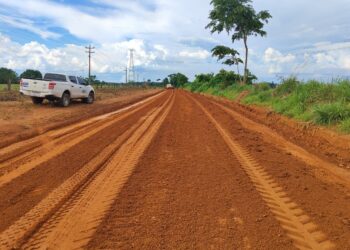 Estrada RO-459 no Garimpo Bom Futuro recebe obras de recuperação após indicação do deputado Alex Redano