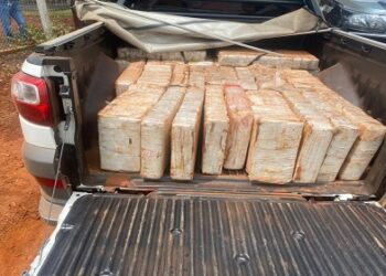 PF e BPFron apreendem veículo com 450 kg de maconha em Mamborê/PR