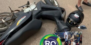 VEJA O VÍDEO: Motociclista é atingido por veículo e socorrido para UPA sul