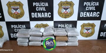 DENARC: Cão K9″musa” encontra 15 kg de droga