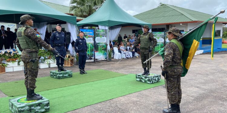 Solenidade de Passagem de Comando do Batalhão de Polícia Ambiental em Rondônia marca momento histórico