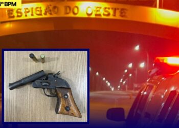 Polícia militar prende Mulher em flagrante por Ameaça e Porte Ilegal de Arma de fogo