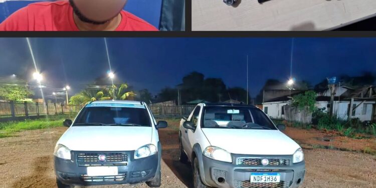 Criminoso é preso com pistola da 2ª Guerra Mundial e carro roubado em Porto Velho