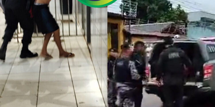 Polícia militar prendeu homem que pode ser o suspeito de incendiar viatura em oficina