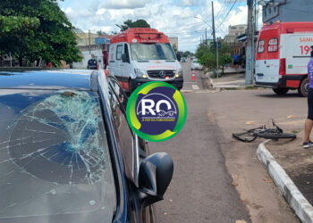 Grave acidente: Ciclista é socorrido as pressas para o João Paulo II – VÍDEO