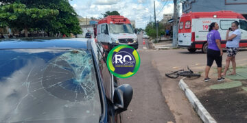 Grave acidente: Ciclista é socorrido as pressas para o João Paulo II – VÍDEO