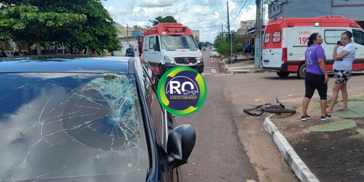 Grave acidente: Ciclista é socorrido as pressas para o João Paulo II – VÍDEO
