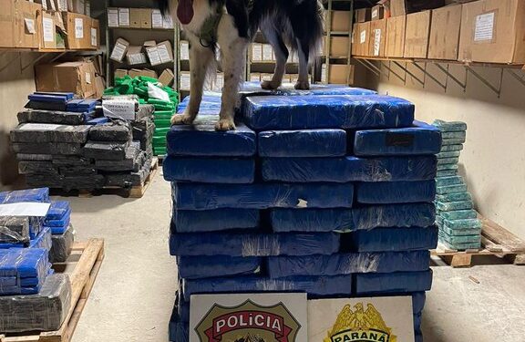 PF e BPFRON apreendem mais de 1,5t de substância análoga a maconha em Pato Bragado/PR