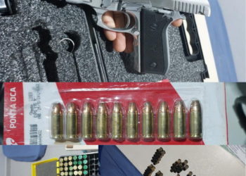 Polícia Militar realiza prisão por porte ilegal de arma de fogo durante evento de corrida de jericos