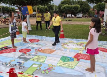 Atividades educativas de trânsito são promovidas em aniversário dos municípios de Campo Novo de Rondônia e Itapuã do Oeste