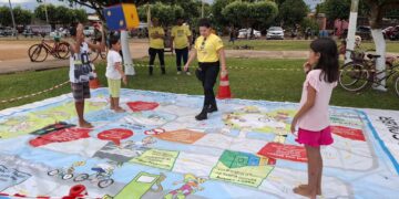 Atividades educativas de trânsito são promovidas em aniversário dos municípios de Campo Novo de Rondônia e Itapuã do Oeste