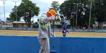 Com mão de obra reeducanda, governo de RO intensifica manutenção e limpeza de espaços públicos, em Porto Velho