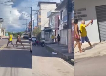 Pague meu dinheiro!”: travesti do ‘job’ corre pelas ruas de Coari atrás do ‘coroa’ que queria lhe dar calote; veja vídeo