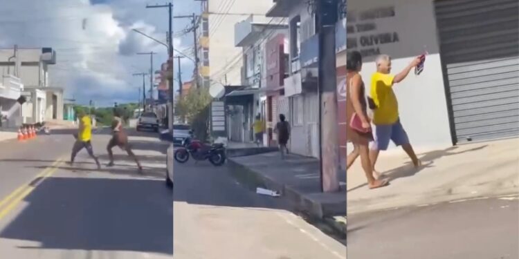 Pague meu dinheiro!”: travesti do ‘job’ corre pelas ruas de Coari atrás do ‘coroa’ que queria lhe dar calote; veja vídeo