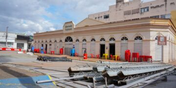 Mercado Cultural já está sendo decorado para o Baile Municipal, a abertura oficial do carnaval em Porto Velho