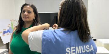 Servidores da Semagric recebem equipe de imunização da Semusa para atualização vacinal